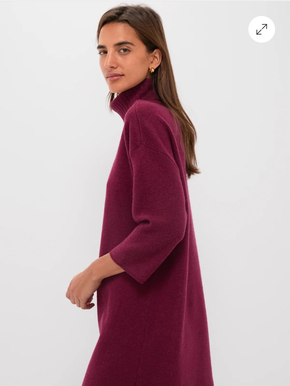 Pomander place Tuckernuck Xsmall cranberry Sweater Dress - Picture 4 of 5
